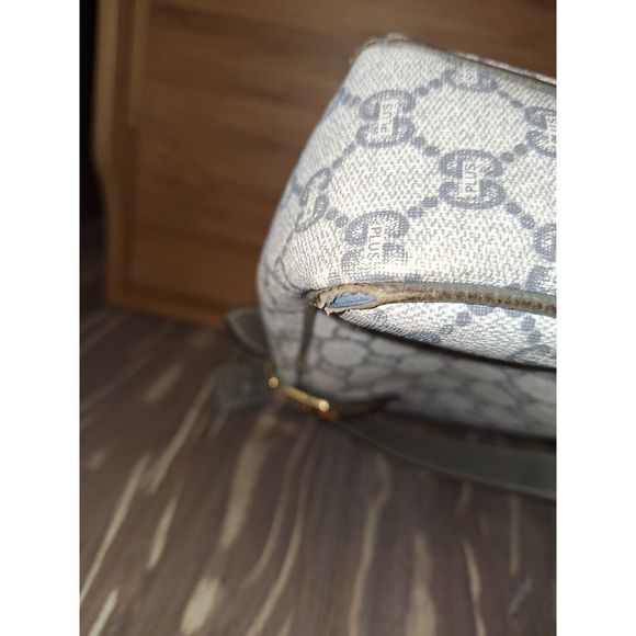 Vintage Gucci Plus Coated Canvas Brown Beige Bag, Certificate of Authenticity - Picture 13 of 15